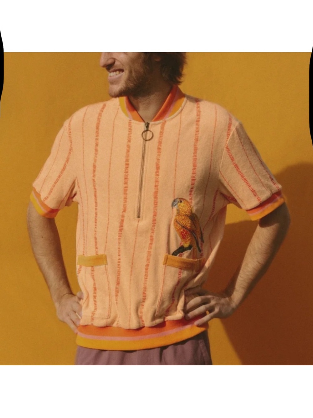 Tombolo x Vasquiat El Pajaro Cuban Parrot Set Organic Cotton Vacation Tropical - Picture 2 of 8